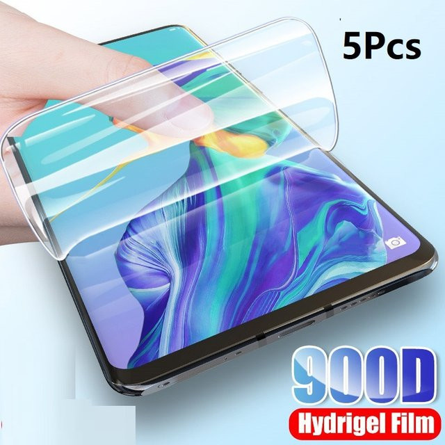 5 Stück Hydrogel Displayschutzfolie für Honor P30 P40 Pro 5G und weitere Modelle, transparent - Bild 1