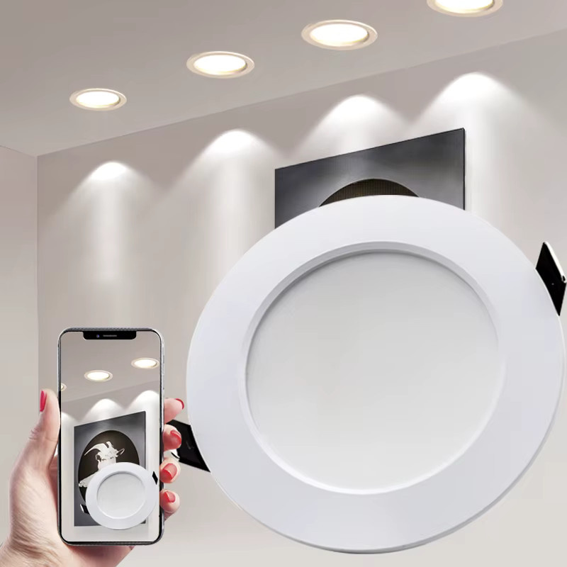 6er Set PARKSON LED Downlights rund, wasserdicht, Einbau Deckenlampe in Weiß für Schlafzimmer und Küche - Bild 2