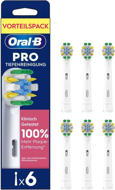 Oral-B Aufsteckbürsten für Tiefenreinigung, 6 Stück - Bild 1