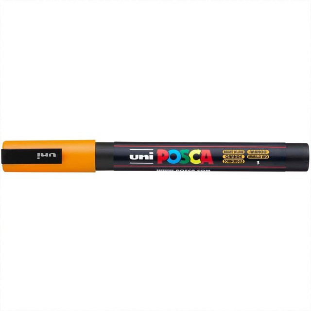uni POSCA-Marker PC-3M Permanentmarker mit feiner Spitze in Sonnengelb (0,9-1,3 mm) - Bild 1