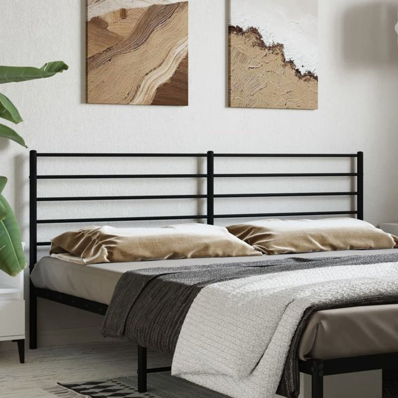 Vidaxl Metall-Kopfteil in Schwarz im klassischen und modernen Design - Bild 1