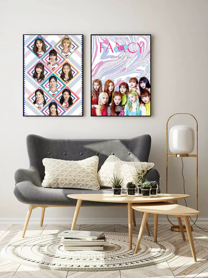 Kayou Kpop T-Twice Poster Kunstdruck im Anime-Stil, mehrfarbig, Papier - Bild 4