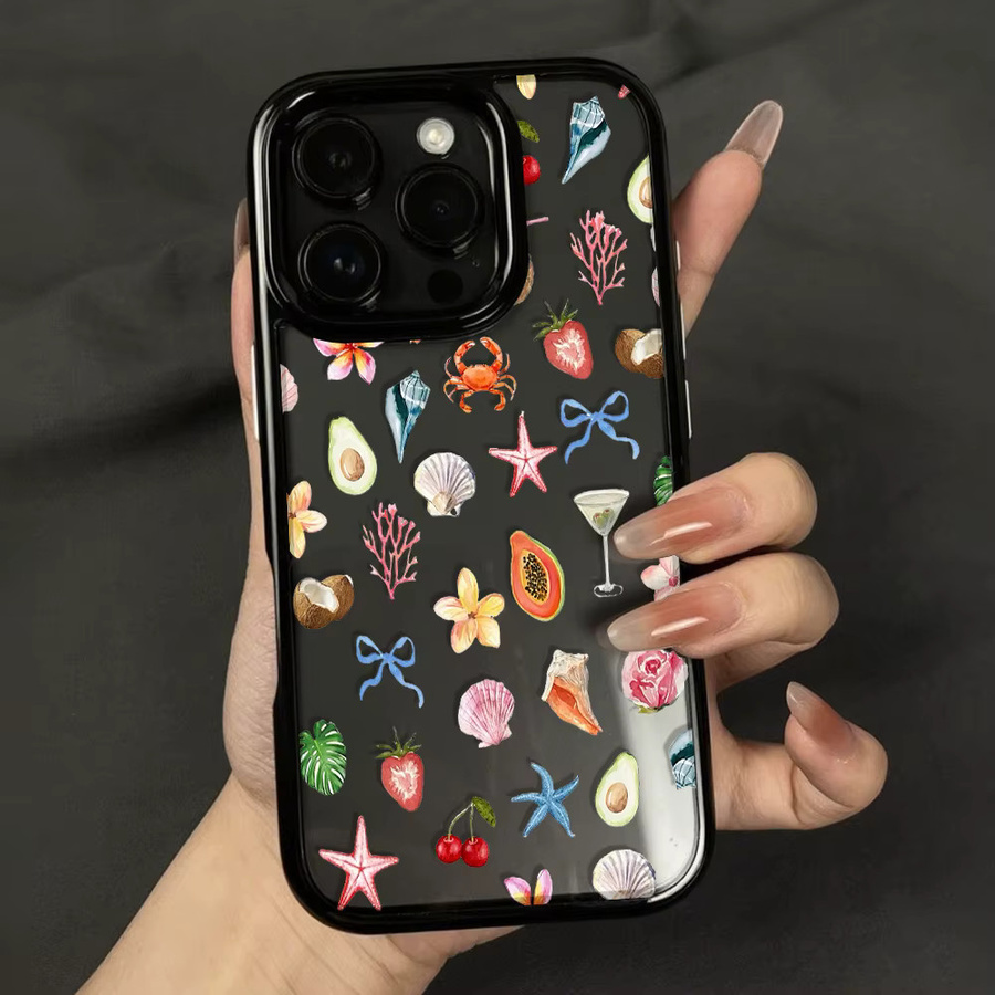 Luxus Shell Gemalt Handyhülle aus Acryl für iPhone 17 Pro Max, Multicolor - Bild 5
