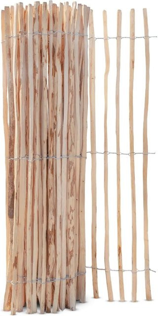 Stiltreu Palisadenzaun Haselnuss aus unbehandeltem Holz, Farbe Braun, B/H: 500 x 150 cm - Bild 1