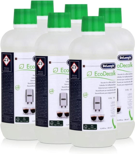 DeLonghi EcoDecalk Entkalker 6x 500ml in Weiß - Bild 1