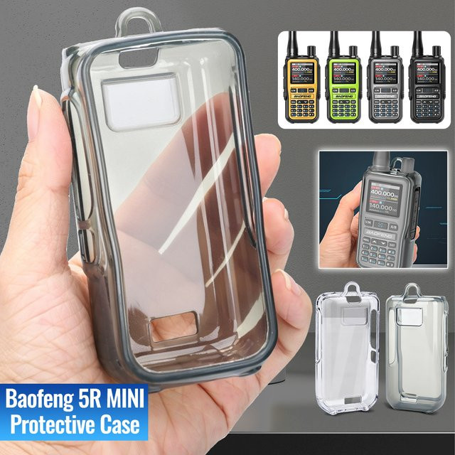 ABBREE Transparente TPU-Schutzhülle für BAOFENG UV-5R Mini Ham Radio - Bild 1