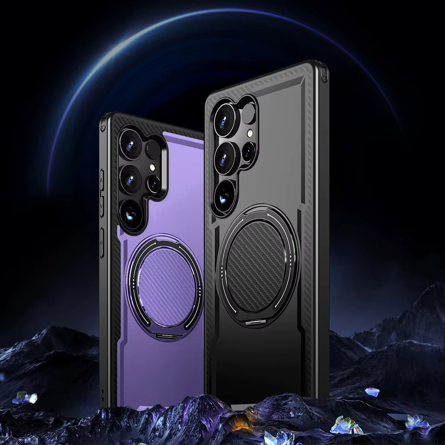 Sagsafe Magnetische 360 Grad Drehbare Halterung Hülle für Samsung Galaxy S26 S25 S24 S23 S22 S21 Plus Ultra FE Edge X Cover7 Pro mit kabellosem Laden - Bild 2