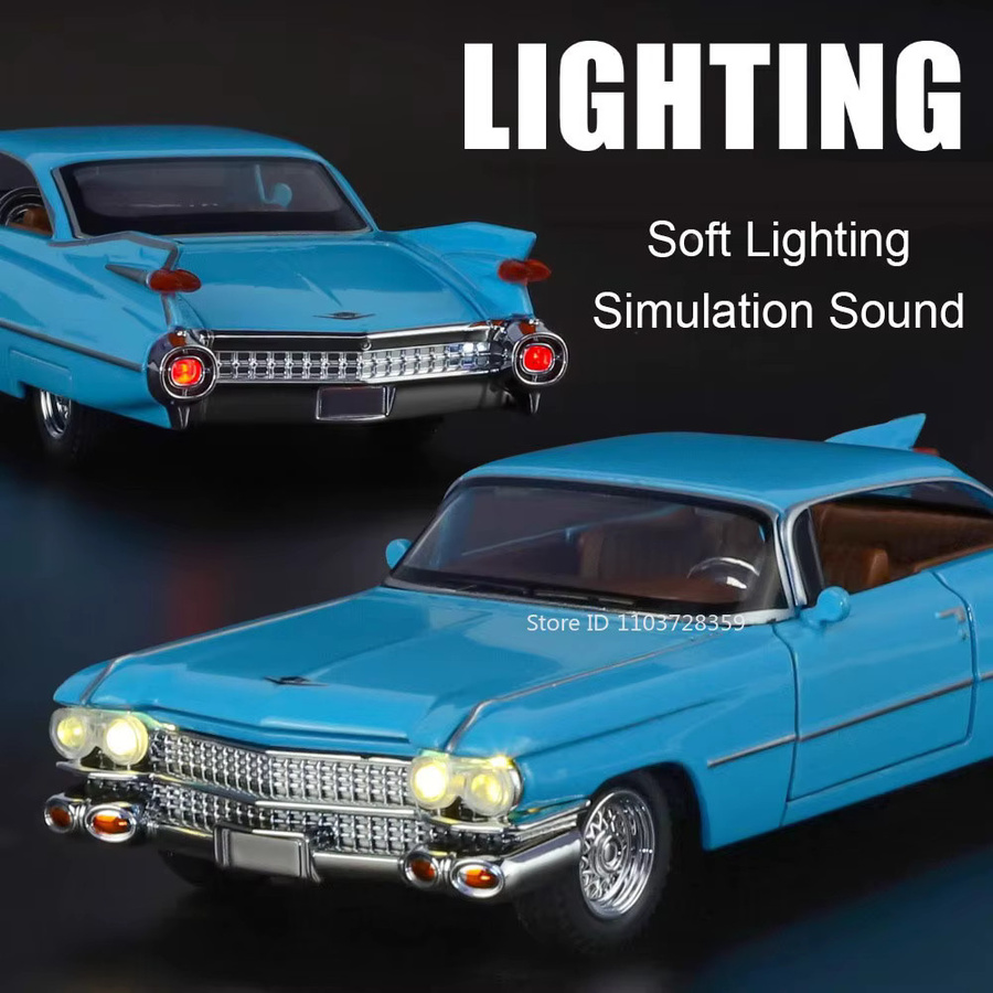 MAKEDA Eldorado Biarritz Ladegerät 1970, Spielzeugmodell, 1:32, Metall, mit Licht und Sound - Bild 2