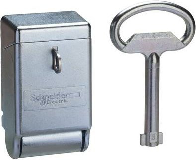 Schneider Electric Spacial S3HD Vorhängeschloss für die Freiluftaufstellung, Farbe: Silber - Bild 1