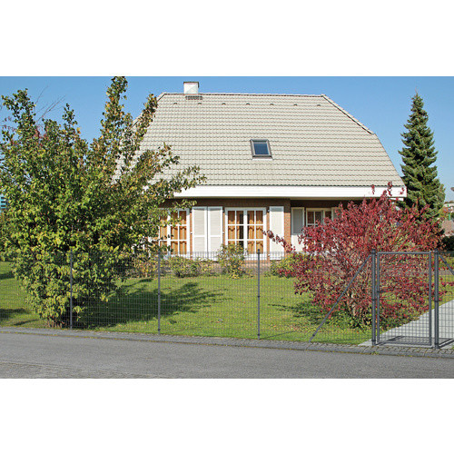 Gust. Alberts Maschendrahtzaun Set Fix-Clip Pro zum Einbetonieren, Farbe: Anthrazit-Schwarz, Breite: 1000 cm - Bild 2