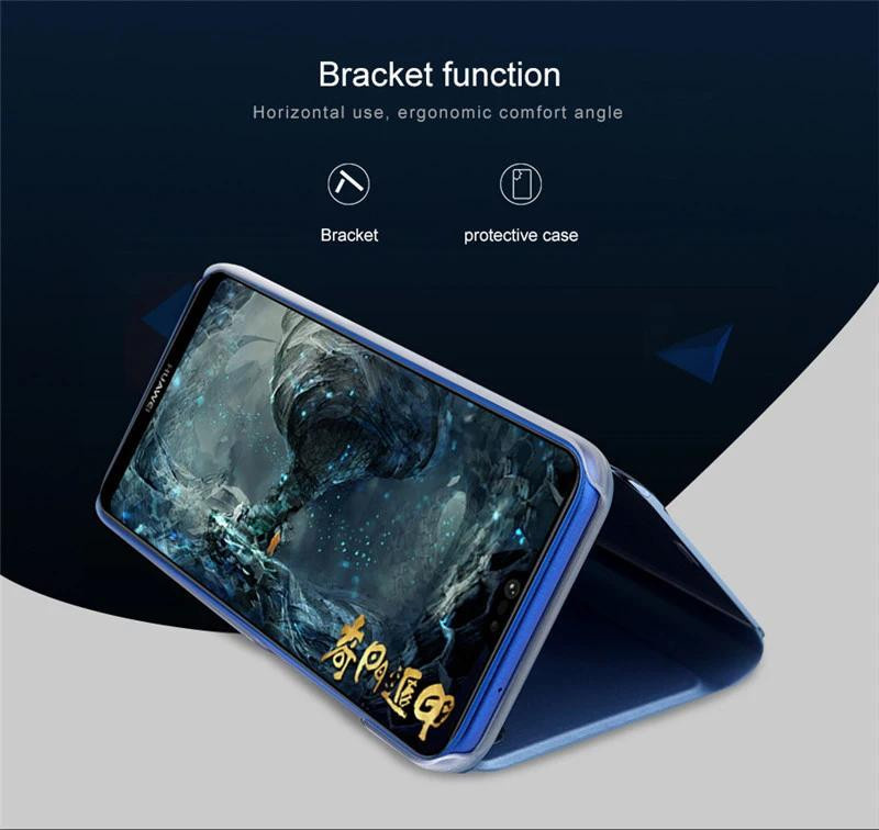 Smart View Mirror Flip Case für Samsung Galaxy A55 A35 A25 A05S A14 A54 A34 A24 5G 4G Cover mit Standfunktion - Bild 2
