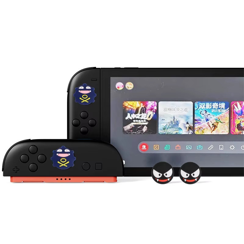 Potdemiel 4er-Set Pokemon Arbok und Weezing Joystick Caps für Nintendo Switch 2 Controller, Multicolor - Bild 3