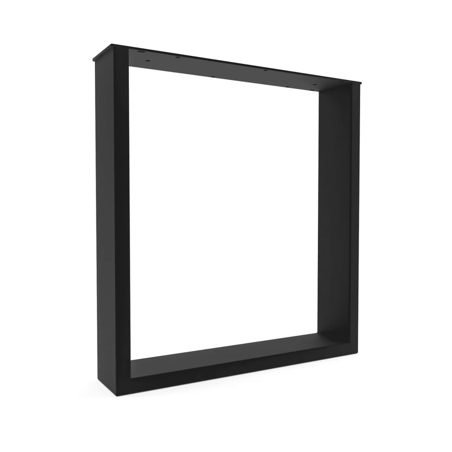 HEVVA Tischkufe BASEL Tischbein aus Metall in Schwarz, Tiefe: 40 cm, Höhe: 43 cm - Bild 2