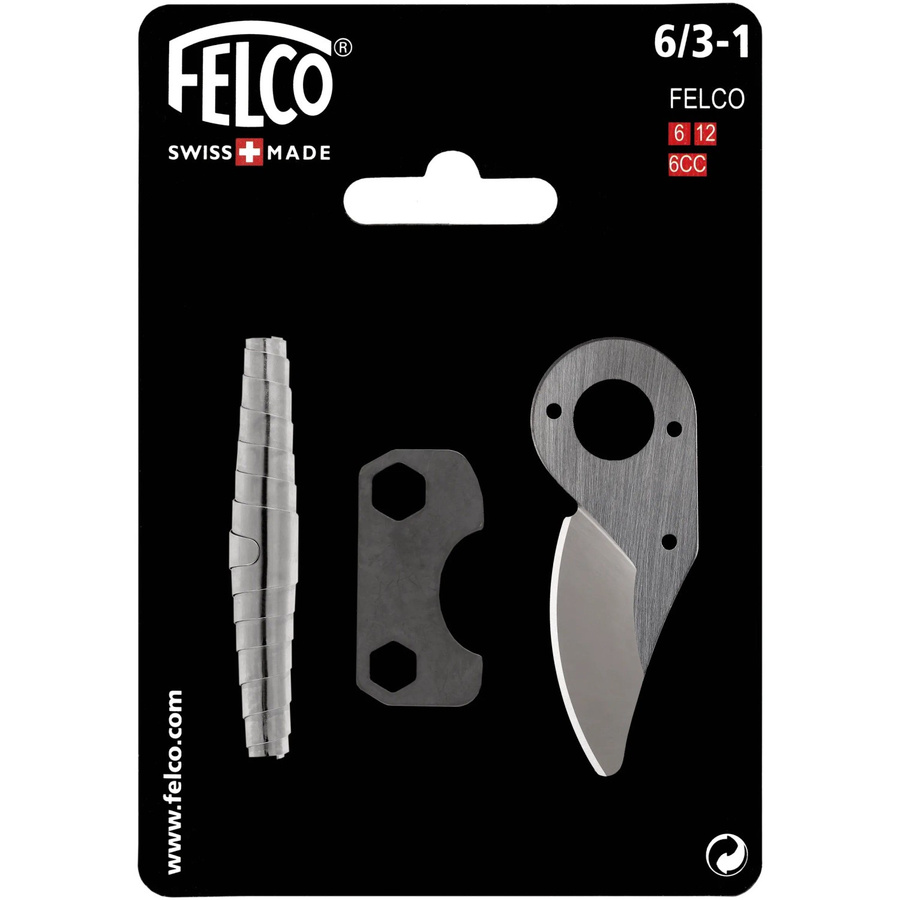 Felco Ersatzteil-Set 6/3-1 mit Klinge, Feder und Stellschlüssel für die Modelle 6, 6CC und 12 - Bild 2