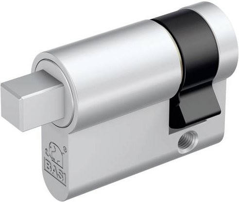 BASI Vierkant-Halbzylinder VM5020-0000-VA8 in Silber, 30/10mm - Bild 1