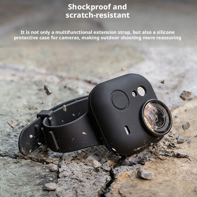 Insta360 GO Sportkamera-Schutzhülle mit verstellbarem Ultra Strap Armband aus Silikon, mehrfarbig - Bild 1
