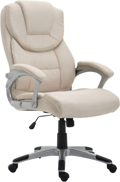 TPFLiving Bürostuhl Texum 2 in Beige mit Stoffbezug, höhenverstellbar und mit Armlehnen - Bild 1