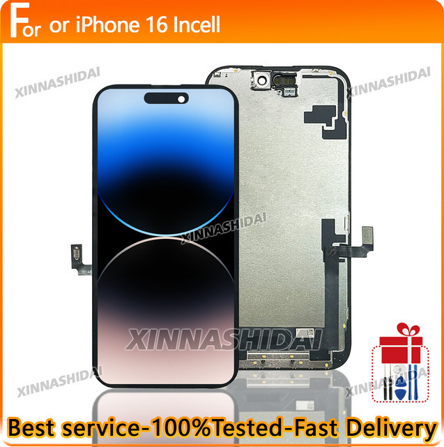 Lianganbing Incell LCD Display Ersatz für iPhone 16 mit Touchscreen Digitizer in Schwarz - Bild 1