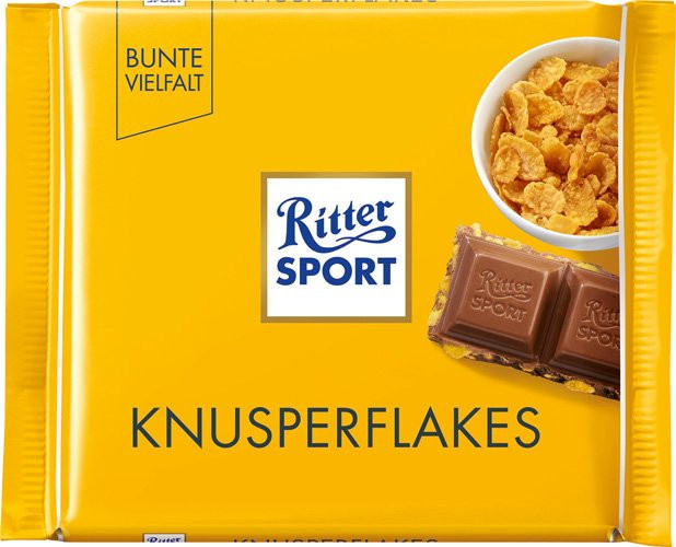 Ritter Sport Bunte Vielfalt Knusperflakes Schokoladentafel 100 g - Bild 1