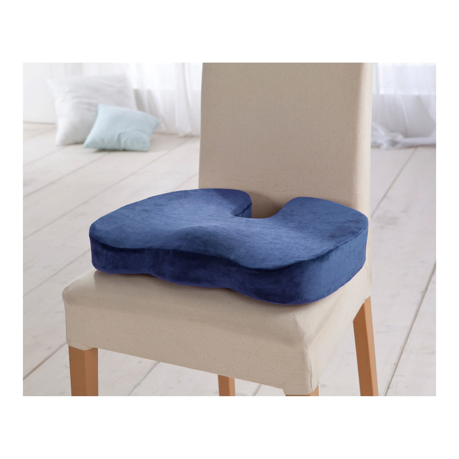 Ergonomisches Keilkissen von TRI in Blau für Erwachsene zur Unterstützung von Sitz, Rücken und Gelenken - Bild 2
