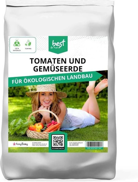 Best for Home Premium Schwarzerde Universale Tomaten und Gemüseerde, 70 l - Bild 1