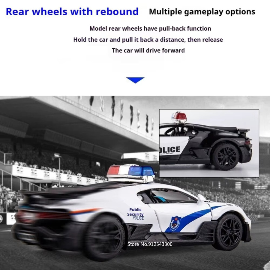 RMZ city DIVO Tourbillon Automodell-Spielzeug, 1:32, mit Licht und Sound, Rückziehfunktion - Bild 4