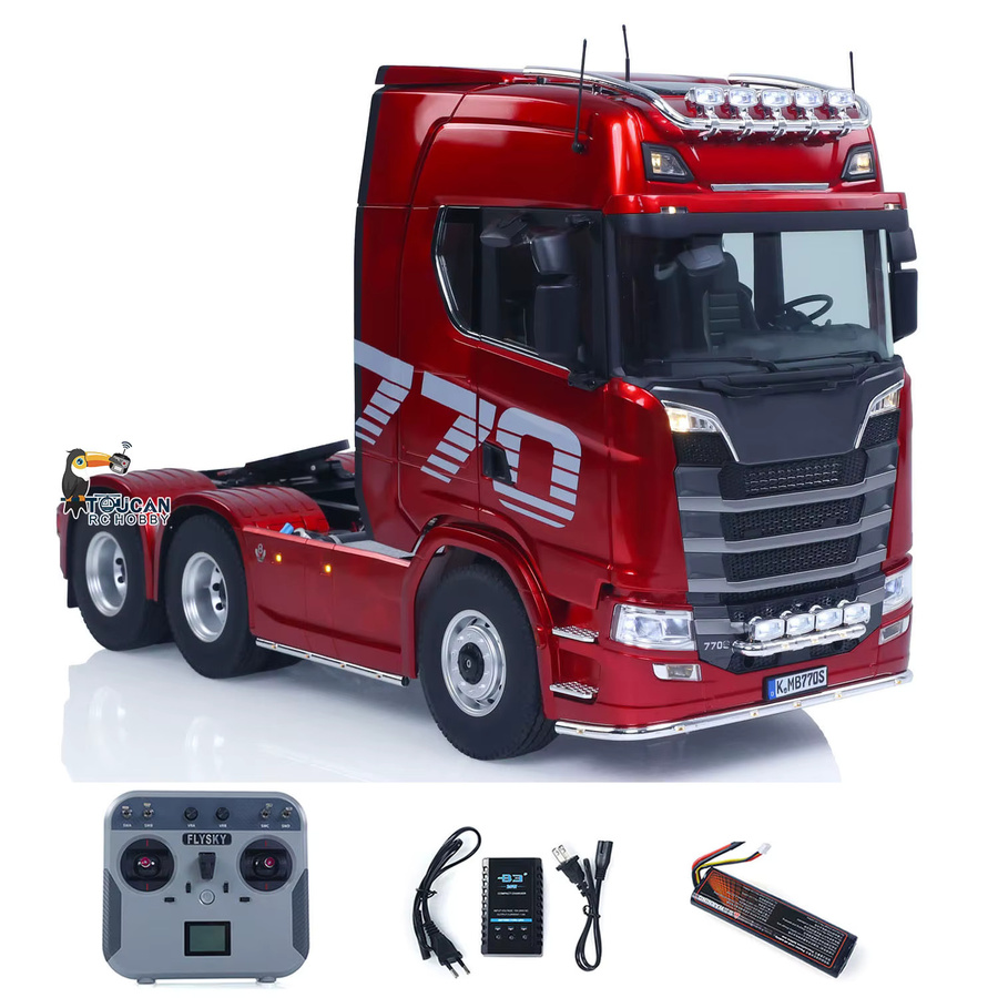 KABOLITE 770S 100 RC Traktor-LKW, ferngesteuert, 1:14, rot - Bild 1