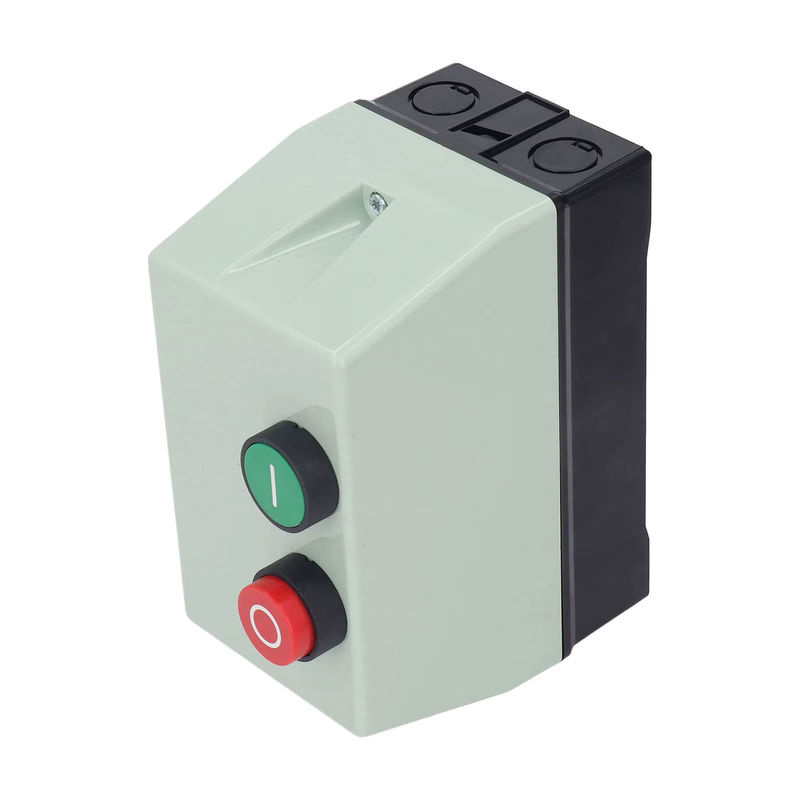 Qiilu Magnetischer Motorstarter wasserdicht und flammhemmend, einphasig 220V 230V oder 3 Phasen 380V 400V, Farbe: Grün/Grau - Bild 2