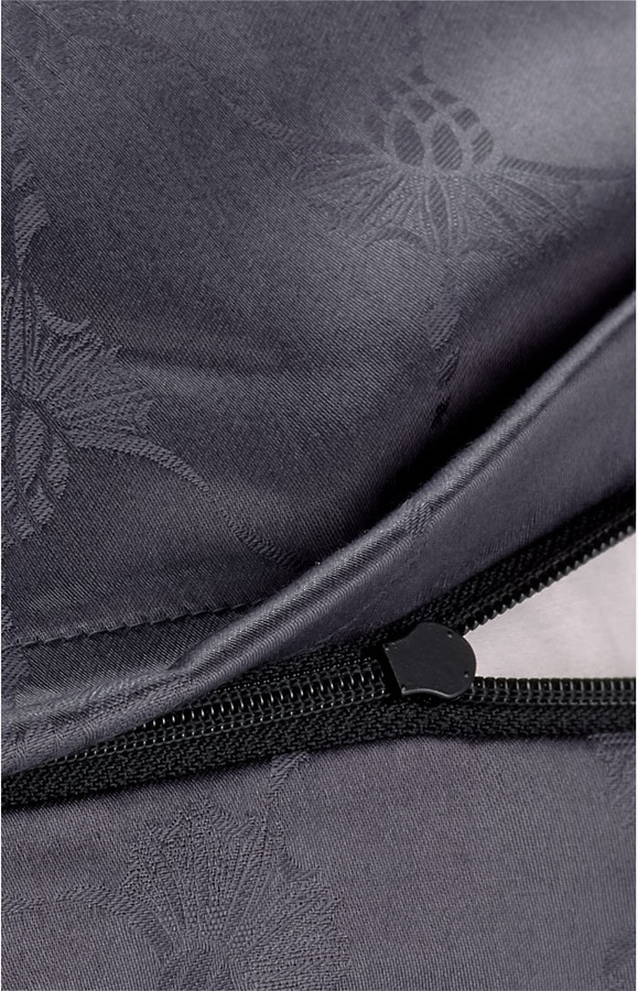 Joop Bettwäsche Cornflower aus Mako-Satin in Anthrazit mit floralem Design - Bild 2