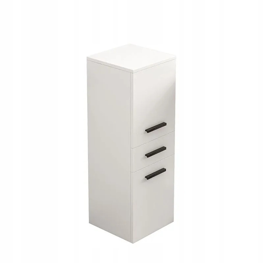 Rebiko Büroschrank Loft in Weiß mit Schublade und 2 Regalböden, Höhe: 85 cm, Breite: 30 cm, Tiefe: 30 cm - Bild 1
