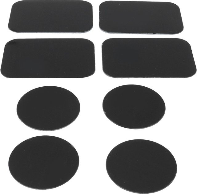 8er Set mfySpace Selbstklebende Metallplatten in Schwarz für magnetische Autohalterungen und Telefonhalterungen - Bild 1