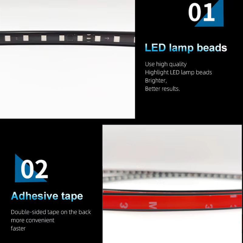 Flexible RGB LED Lichtleiste für LKW und Bar, bunte SMD LED Dekolicht mit 24V, Multicolor - Bild 4