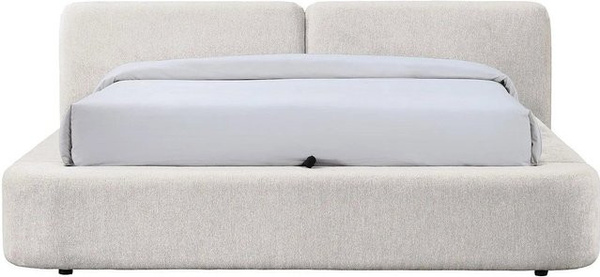 Vente-unique Bett Judalo mit Bettkasten in Beige, B/T/H: 140 x 190 x 201 cm