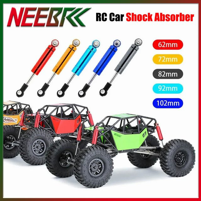 NeebRC RC Auto Stoßdämpfer, 2-teiliges Set, 1:10, Metall, Schwarz - Bild 1