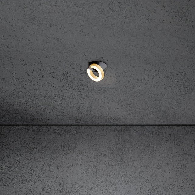 Escale Select Midnight Spot LED-Deckeneinbaustrahler in Schwarz und Gold, dimmbar und Casambi-fähig - Bild 1