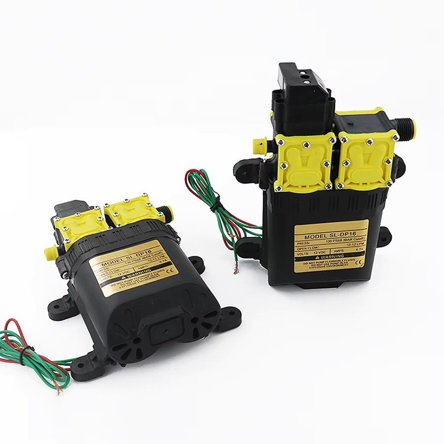 AICANTEK 12V DC Hochdruck Elektrische Wasserpumpe mit Dual-Core Power für Landwirtschaft und Auto, 10L/min, 7A - Bild 4