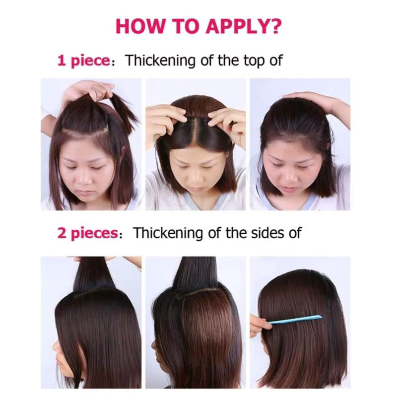 Boymia Clip-in-Extensions aus Echthaar, 12 Zoll, Remy-Clip-Ins - Bild 3