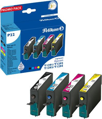 Epson C13T129540 MultiPack Tintenpatronen Set für Inkjet-Drucker in Schwarz, Cyan, Magenta und Gelb - Bild 1