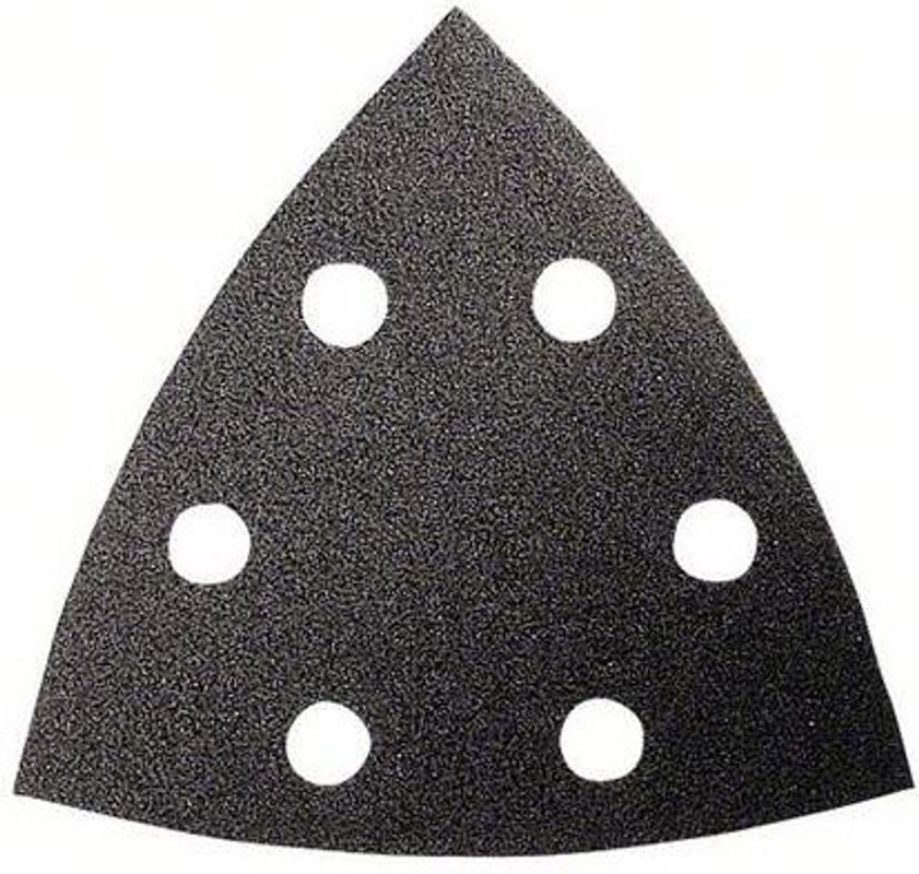 Bosch Best for Stone Deltaschleifpapier mit Klett, Körnung 180, Eckmaß: 9,3 x 9,3 cm, 5 Stück - Bild 2