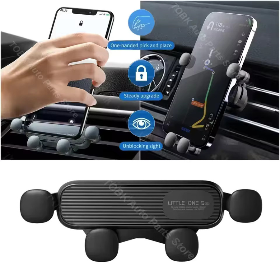 Autotelefonhalter für Toyota Camry XV80 9. Generation 2024 2025 mit kabellosem Laden und fester Lüftungsschlitz-Basis, Schwarz - Bild 4