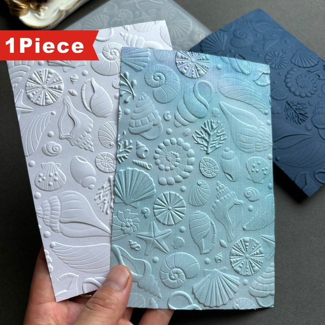 3D-geprägter Ordner Ocean Treasure Relief Feast in Olivgrün mit strukturiertem Hintergrunddesign - Bild 1