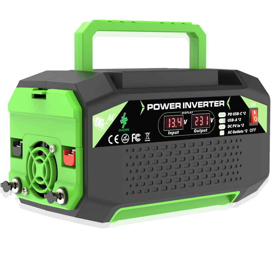 DWiusty Spannungswandler 1000W DC 12V zu AC 220V mit LED-Display, USB-A und USB-C Schnittstellen für Camping und Reisen - Bild 7