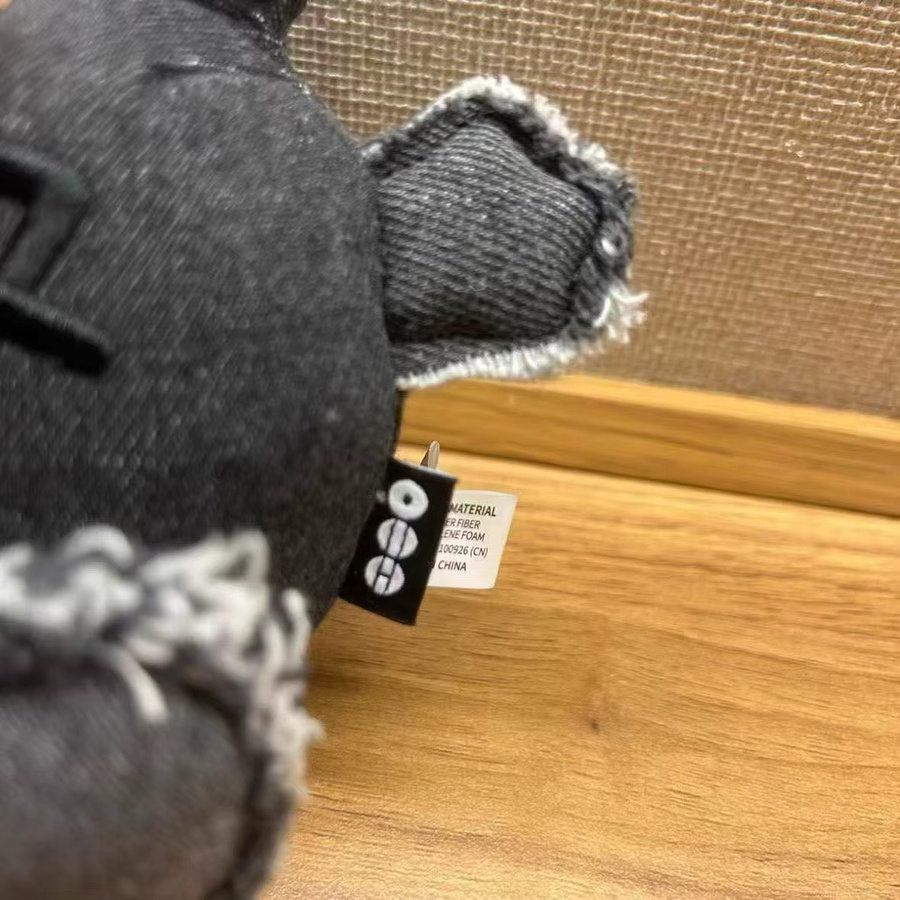 Kawaii Kohleofen-Anhänger, Plüsch-Schlüsselanhänger, Schwarz, 10cm - Bild 3