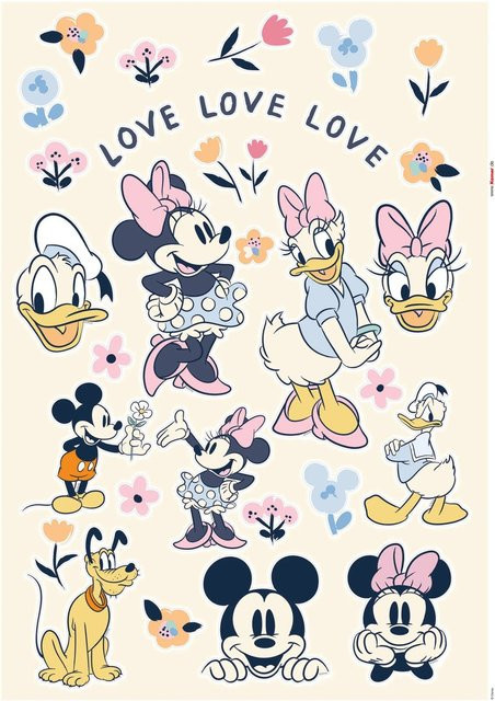 Komar Deko-Sticker Love Love Love, Multicolor, Breite: 50 cm, Höhe: 70 cm - Bild 1