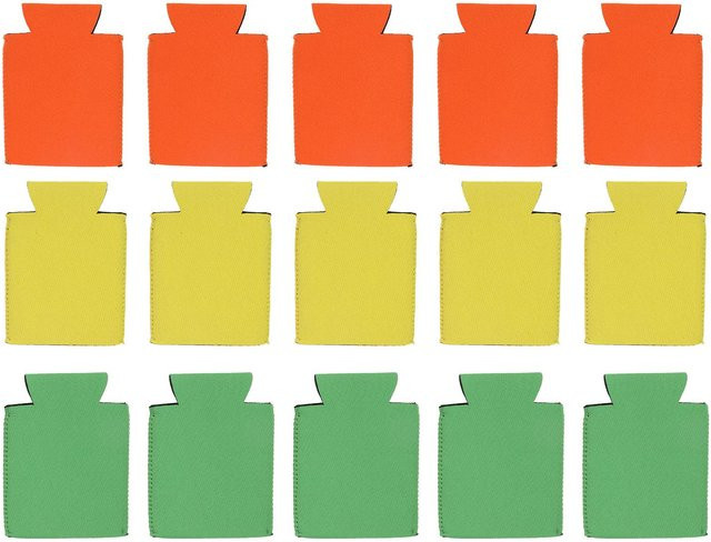 15er Set Isolierte Bierdosenhüllen aus Neopren in Multicolor von CosyHome - Bild 1