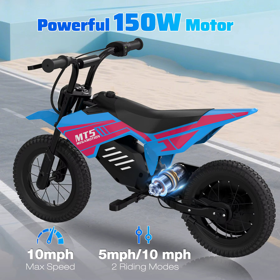 MEGA MOTION Elektrisches Kindermotorrad MT5, 12-Zoll-Reifen, ab 6 Jahre - Bild 4