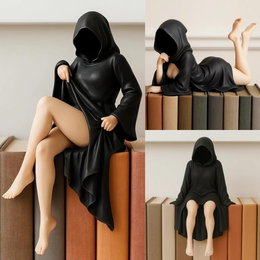 Yiran toy 1 Halloween Anime Figur Gotische Mädchen Figur Schwarz 15cm - Bild 2