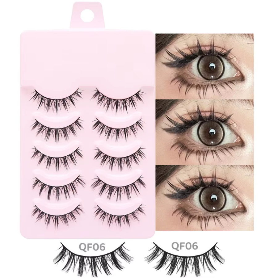 Künstliche Wimpern Manga-Stil, Black, 5 Paar, Kinder - Bild 2