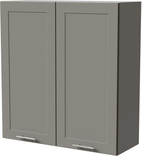 Feldmann-Wohnen Hängeschrank Oslo Küchenschrank Grau Matt B/T/H: 90 x 32,5 x 96 cm - Bild 1