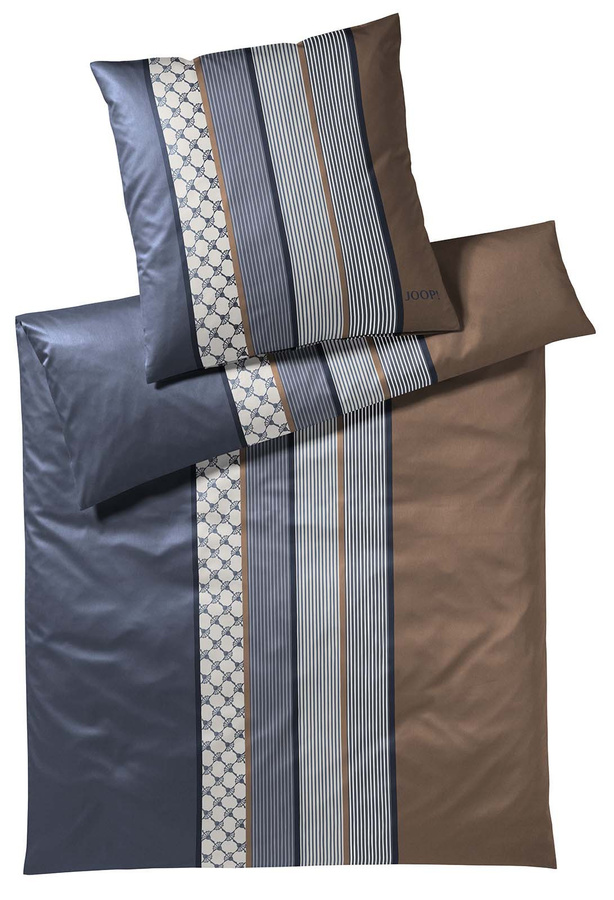 JOOP! Bettwäsche Cornflower Stripes aus Mako-Satin mit Bettbezug und Kissenbezügen, B/H: 240 x 220 cm und 80 x 80 cm, mehrfarbig gestreift - Bild 1